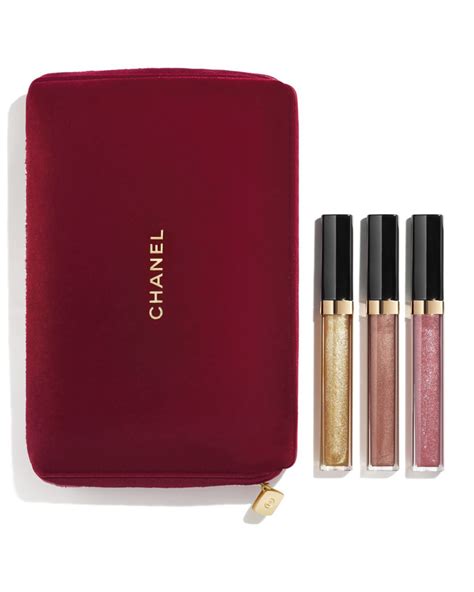 chanel mini lip gloss travel collection gift set|CHANEL .